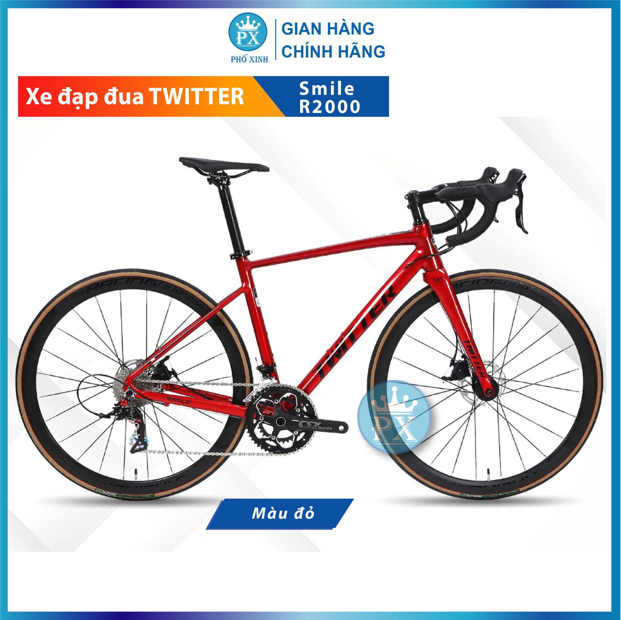 Xe đạp đua đường trường Twitter SMILE – Shimano R2000 thắng đĩa - pit ...