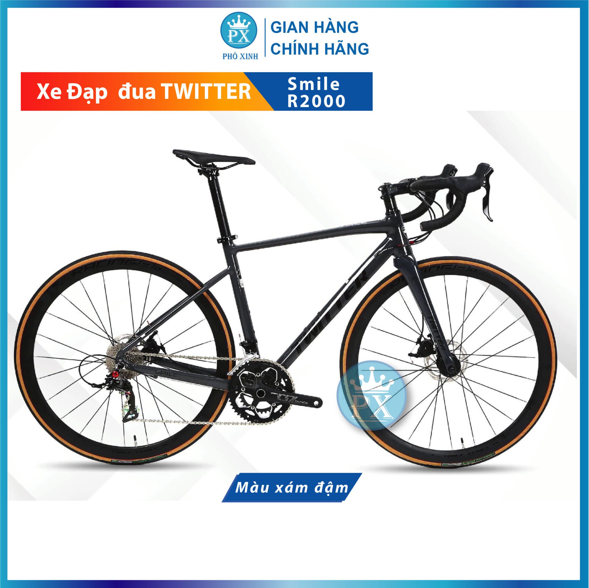 Xe đạp đua đường trường Twitter SMILE – Shimano R2000 thắng đĩa - pit ...